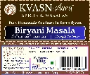 KVASN Aura Heritage Biryani Masala | Freshly Blended Whole Spice Mix