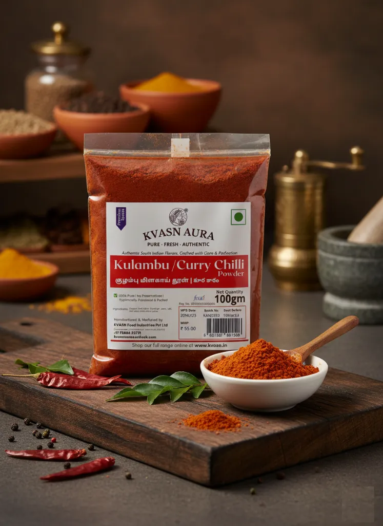 [KVASNAURA-PKT-MCP-100G-PP] Signature Curry Masala Chilli Powder (100 Gram)