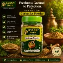 KVASN Aura Coriander Powder | Farm Fresh Dhaniya Powder | Pure & Chemical-Free | Natural Aroma & Flavor | Premium 100g + 20g Bottled Pack