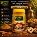 KVASN Aura Turmeric Powder High Curcumin | Pure Haldi Powder | Farm Fresh | Natural Immunity Spice | Premium 100g + 20g Bottle Pack