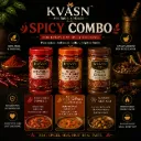 KVASN Aura Spicy Combo (SPC) – Bold & Fiery Flavor Essentials Pack of 3*100g