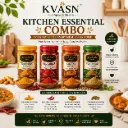 KVASN Aura Kitchen Essential Combo (KEC) – Everyday Cooking Staples Pack of 4*100g