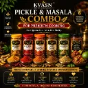 KVASN Aura Pickle & Masala Combo (PMC) – Premium Cooking Essentials Collection Pack of 6*100g