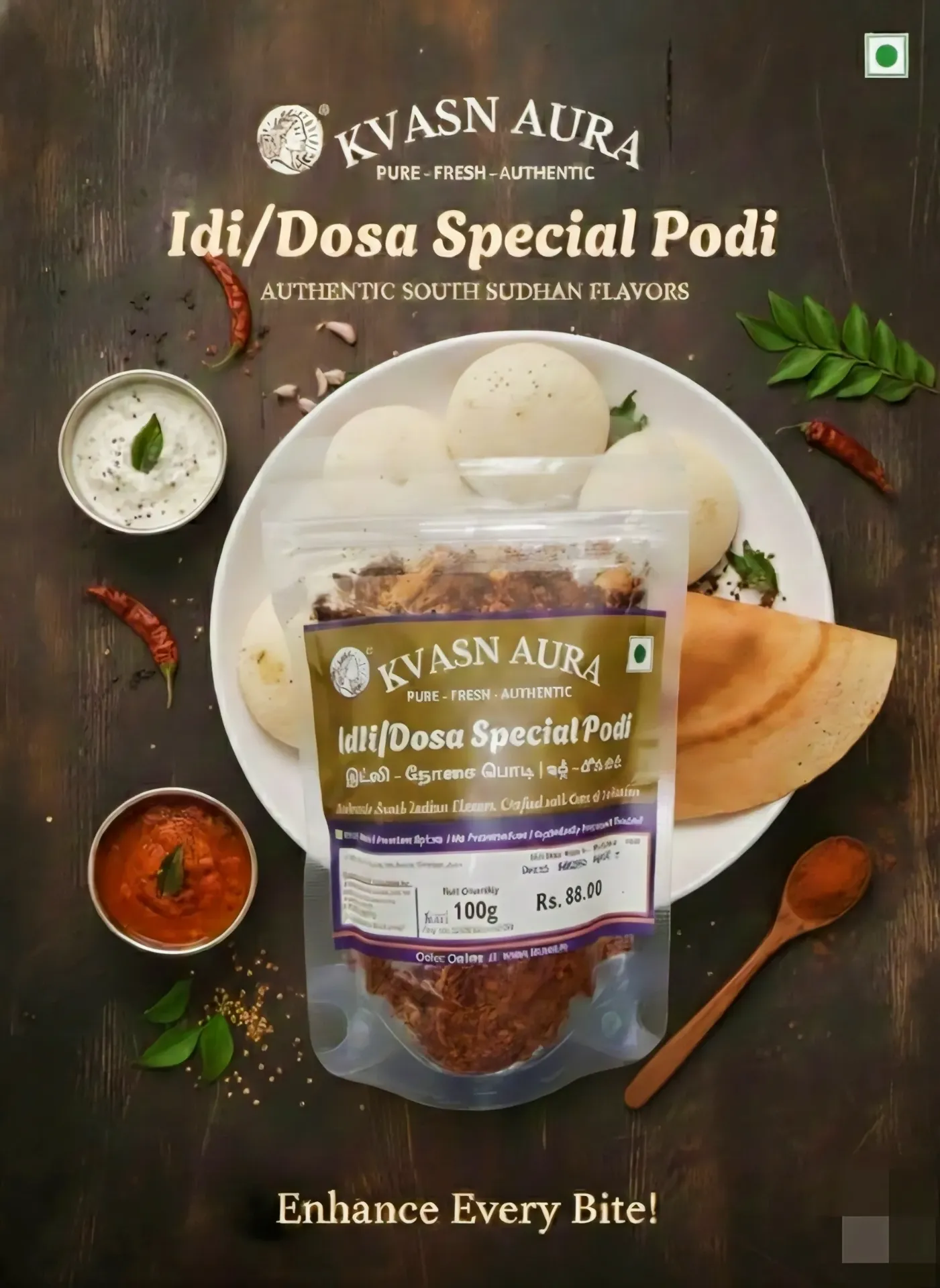 Heritage Idli / Dosa Karam Podi (100 Gram)