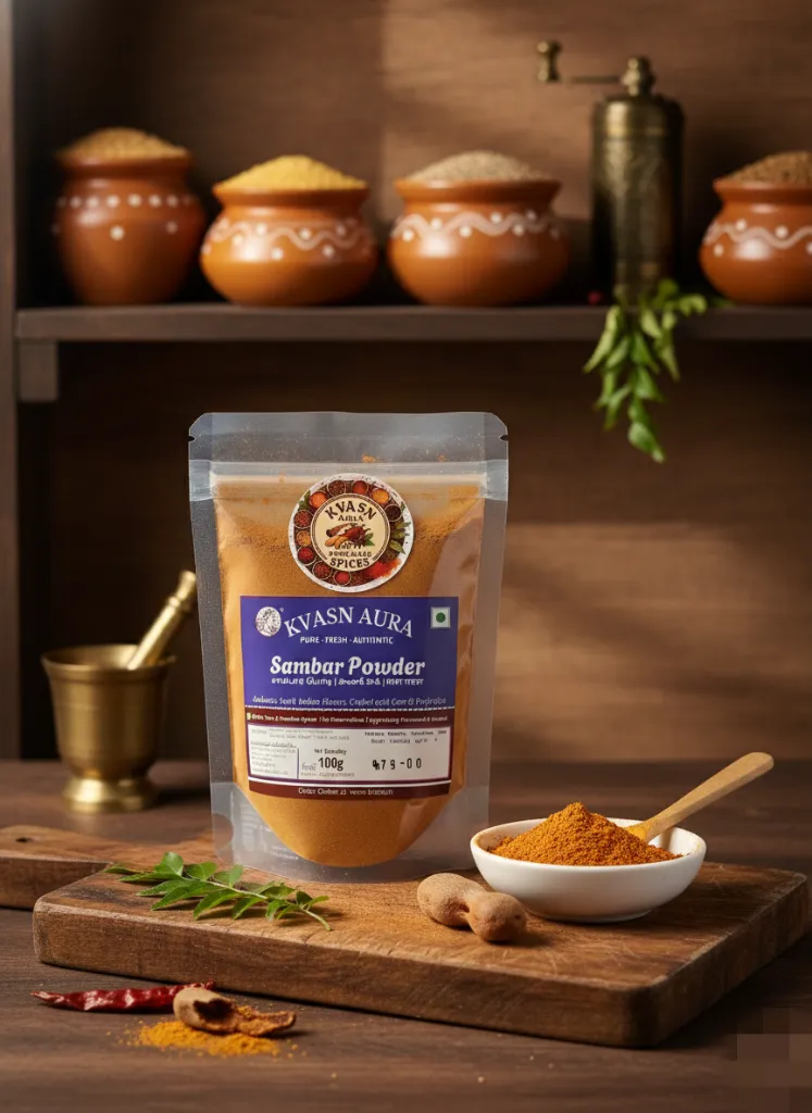 [KVASNAURA-PKT-SAM-50G-SP] Signature Spicy Sambar Powder (50 Gram)