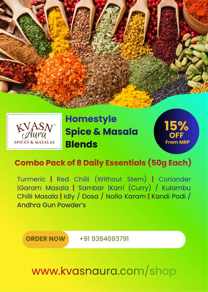 Combo of 8 daily Essential Products of each 50Gram