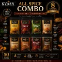 KVASN Aura Daily Essentials Homemade Spice Combo - 8 Varieties x 50 g