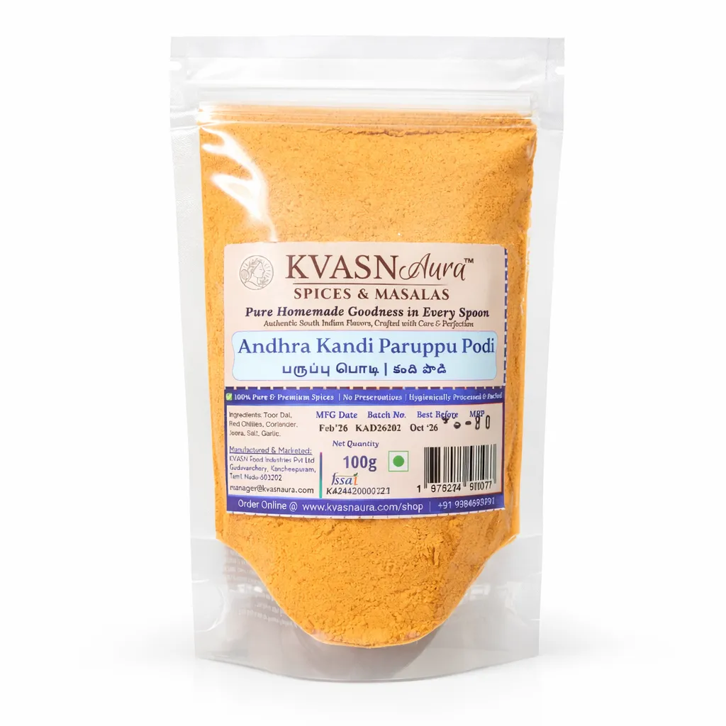 Authentic Andhra Special Kandi Paruppu Podi | Rice Podi