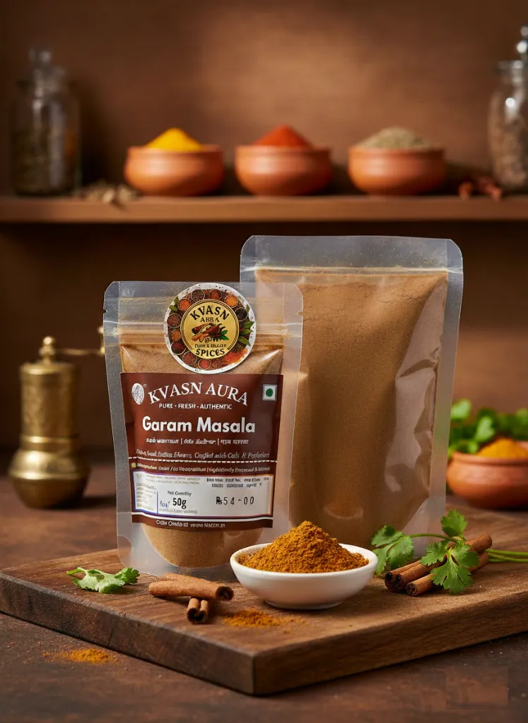 [KVASNAURA-PKT-GMP-50G] Heritage Aura's Garam Masala Powder (50 Gram)